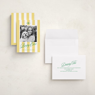 This is a sorrento graduation announcements with standard by Susan Zinader called bexley printing on recycled smooth signature in grand