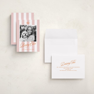 This is a sorbet graduation announcements with standard by Susan Zinader called bexley printing on recycled smooth signature in grand