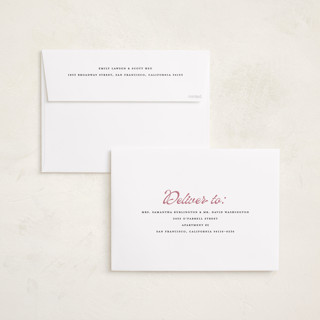 This is a blush graduation announcements with standard by Maja Cunningham called vintage script printing on recycled smooth signature in grand