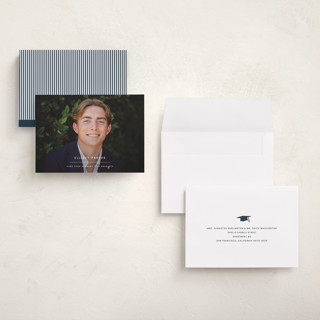 This is a cloud graduation announcements with standard by Sara Hicks Malone called layne printing on recycled smooth signature in grand