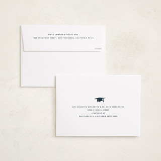 This is a cloud graduation announcements with standard by Sara Hicks Malone called layne printing on recycled smooth signature in grand
