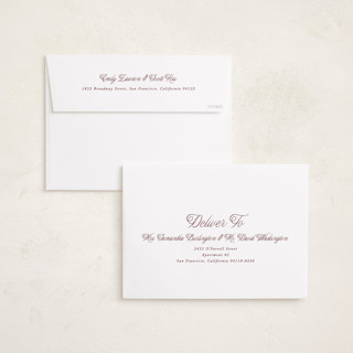This is a plum graduation announcements with standard by Brianne Larsen called timeless border printing on recycled smooth signature in grand