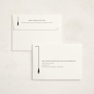 This is a onyx graduation announcements with standard by Amy Payne called tassel line printing on signature in grand