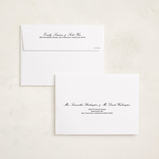 This is a sand graduation announcements with standard by Rachel Cassel called perfectly scripted printing on recycled smooth signature in grand