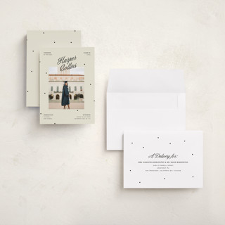 This is a butter graduation announcements with standard by Pixel and Hank called the modern printing on recycled smooth signature in grand