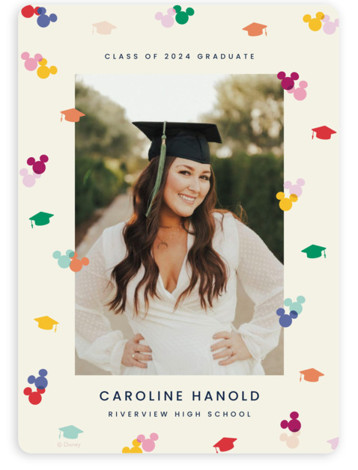 minted grad cards Classy Stack Graduation Announcements by Erica Krystek