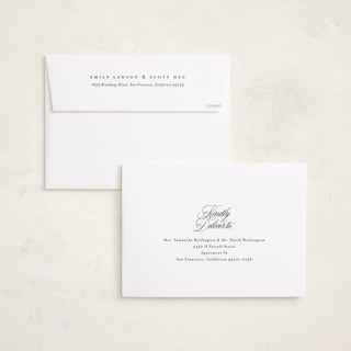 This is a swan graduation announcements with standard by Jennifer Postorino called classical grad printing on recycled smooth signature in grand