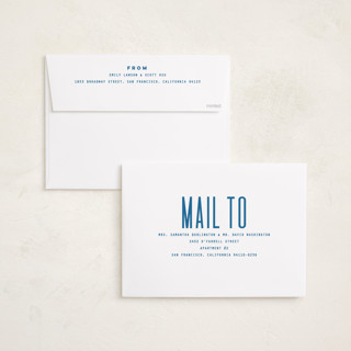 This is a bluebird graduation announcements with standard by Owl and Toad called billboard printing on recycled smooth signature in grand