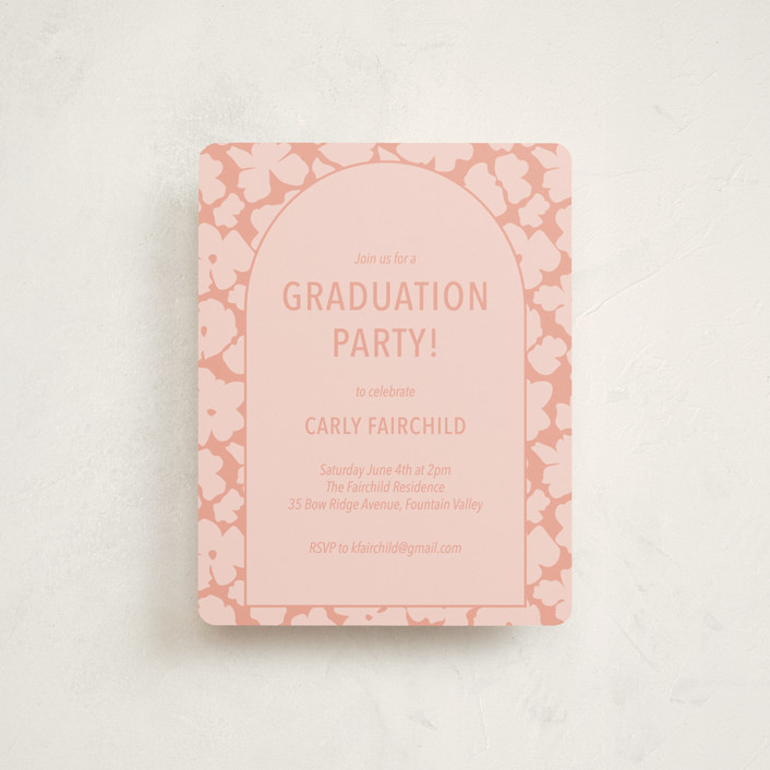 Pink Graduation Announcement