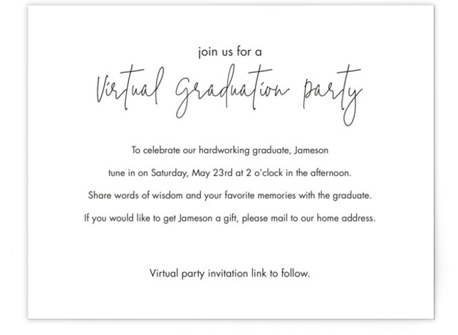 grad party card Graduation Box Celebrate her big achievement with this modern She Did It Graduation party invitation card template