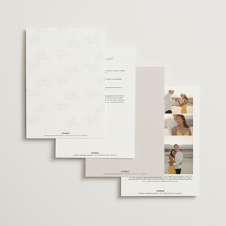 This is a cotton wedding invitations with foil pressed by Jennifer Postorino called polished printing on signature in grand