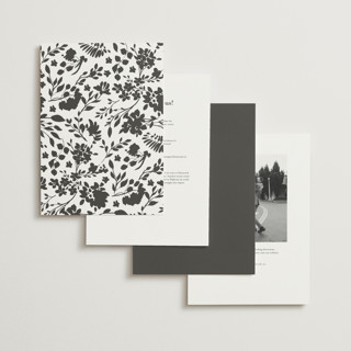 This is a iron wedding invitations with foil pressed by Erica Krystek called formal lines printing on signature in grand