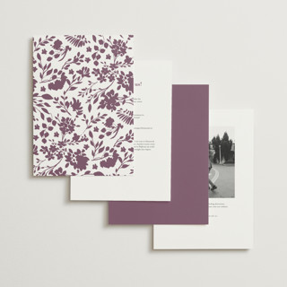 This is a lilac wedding invitations with foil pressed by Erica Krystek called formal lines printing on signature in grand