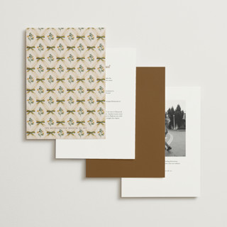 This is a golden wedding invitations with foil pressed by Claudia Orengo called tuileries printing on signature in grand