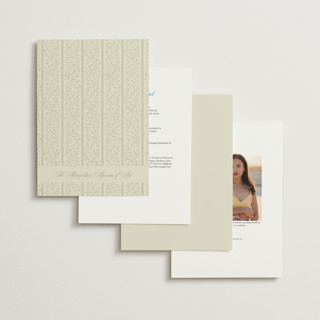 This is a marine wedding invitations with foil pressed by Jackie Crawford called josephine printing on signature in grand