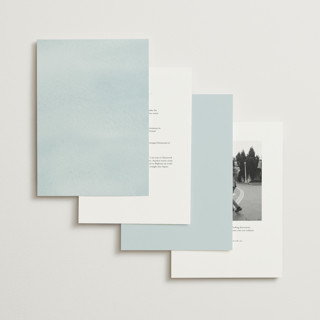 This is a aquamarine wedding invitations with standard by Everett Paper Goods called sweeping meadow printing on signature in grand