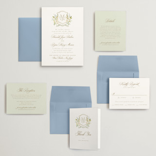 This is a chiffon wedding invitations with standard by Everett Paper Goods called avalon printing on signature in grand