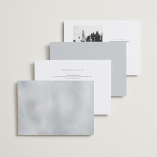 This is a cloud wedding invitations with standard by Heather Schertzer called panoramic printing on signature in grand