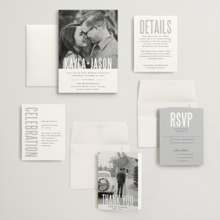 This is a cotton wedding invitations with standard by Jessie Steury called monumental printing on signature in grand