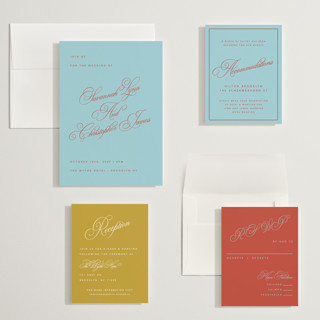 This is a sky wedding invitations with standard by Kelly Watkins called vivid printing on signature in grand