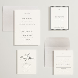 This is a snow wedding invitations with standard by Blustery August called tarte tatin printing on signature in grand