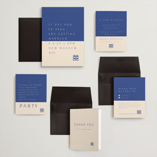 This is a marseille bleu wedding invitations with standard by Deborah Chou called two toned printing on signature in grand