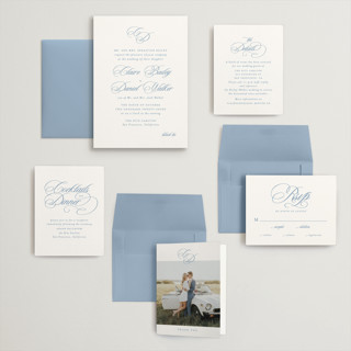 This is a sky wedding invitations with standard by Creo Study called aristocratic printing on signature in grand