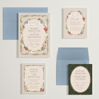 This is a forest floor wedding invitations with standard by Erin L. Wilson called disney's snow white someday printing on signature in grand
