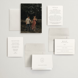 This is a opal wedding invitations with standard by Jennifer Postorino called picture perfect printing on signature in grand