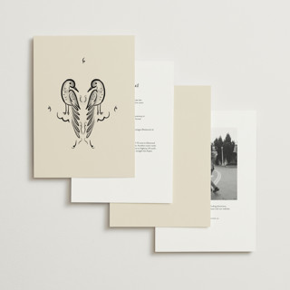 This is a ink wash wedding invitations with standard by Ani Somi called santa catalina printing on signature in grand