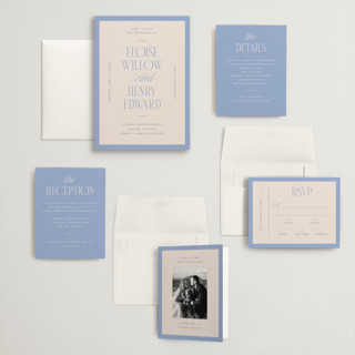 This is a canopy wedding invitations with standard by Pixel and Hank called threaded printing on signature in grand