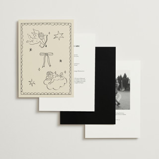 This is a leather wedding invitations with standard by Helena Vitto called crazy little thing called love printing on signature in grand