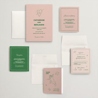 This is a avocado wedding invitations with standard by Helena Vitto called crazy little thing called love printing on signature in grand