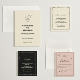This is a leather wedding invitations with standard by Helena Vitto called crazy little thing called love printing on signature in grand