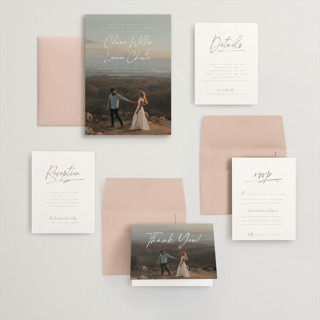 This is a chiffon wedding invitations with standard by Orasie called full photo printing on signature in grand