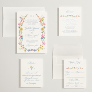 This is a meadow wedding invitations with standard by Petra Kern called everlasting romance printing on signature in grand