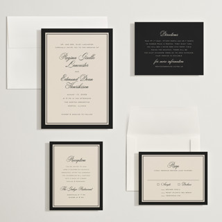 This is a raven wedding invitations with standard by chocomocacino called krytharaki printing on signature in grand