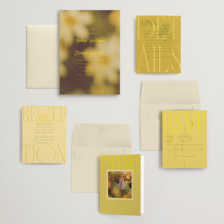 This is a island citrus wedding invitations with standard by Morgan Kendall called bloom printing on signature in grand