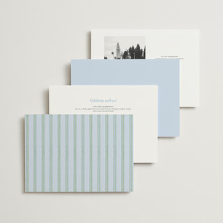 This is a coastal wedding invitations with standard by Madhvi Samimi called hydrangea vines printing on signature in grand