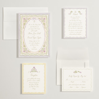 This is a iris wedding invitations with standard by Creo Study called folk garden printing on signature in grand