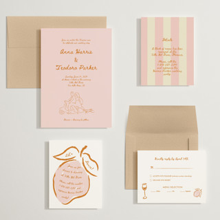 This is a bellini wedding invitations with standard by Helena Vitto called amore mio printing on signature in grand