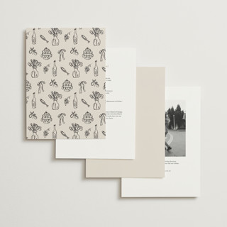 This is a ivory wedding invitations with standard by Aviva Atri called sketchbook love printing on signature in grand