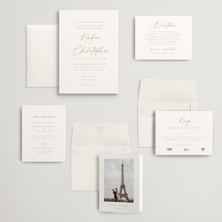 This is a pearl wedding invitations with standard by chocomocacino called spiku printing on signature in grand