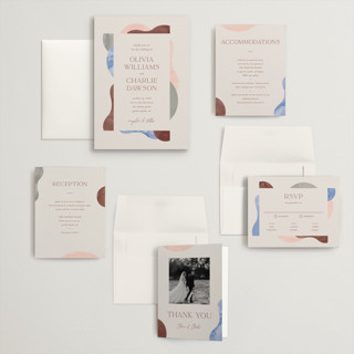 This is a coastal wedding invitations with standard by Pixel and Hank called deconstruct printing on signature in grand