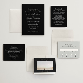 This is a raven wedding invitations with standard by chocomocacino called strazzate printing on signature in grand