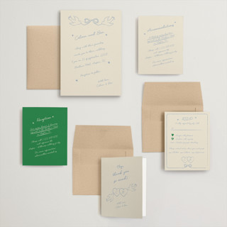 This is a dream wedding invitations with standard by Helena Vitto called the bird song printing on signature in grand