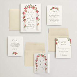 This is a azalea wedding invitations with standard by Everett Paper Goods called villa printing on signature in grand
