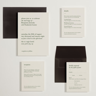 This is a forest wedding invitations with standard by Bethan called editorial printing on signature in grand