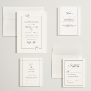 This is a tuxedo wedding invitations with standard by Nicoletta Savod called black tie elegance printing on signature in grand