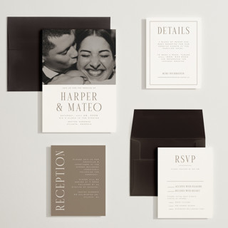 This is a natural wedding invitations with standard by Nicole Walsh called close-up printing on signature in grand